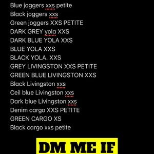 Selling all my scrub pants no longer fit me worn only once probably each one .